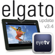 EyeTV 3.4 friss�t�s Apple iPad-t�mogat�ssal