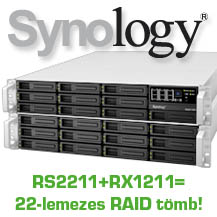 10-lemezes Synology-k 12-es b�v�t�vel