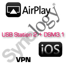 �j Synology b�t�k AirPlay �s VPN t�mogat�ssal