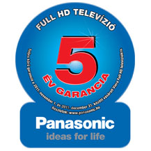 5 �v garancia Panasonic t�v�inkre az �v v�g�ig
