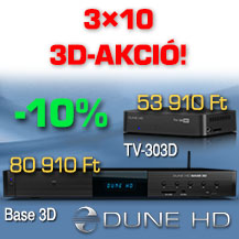 3D-s Dune HD akció!