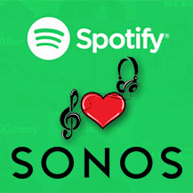 Sonos vez�rl�s a Spotify appb�l