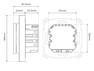 Heatit WiFi6 thermostat (matt fekete)